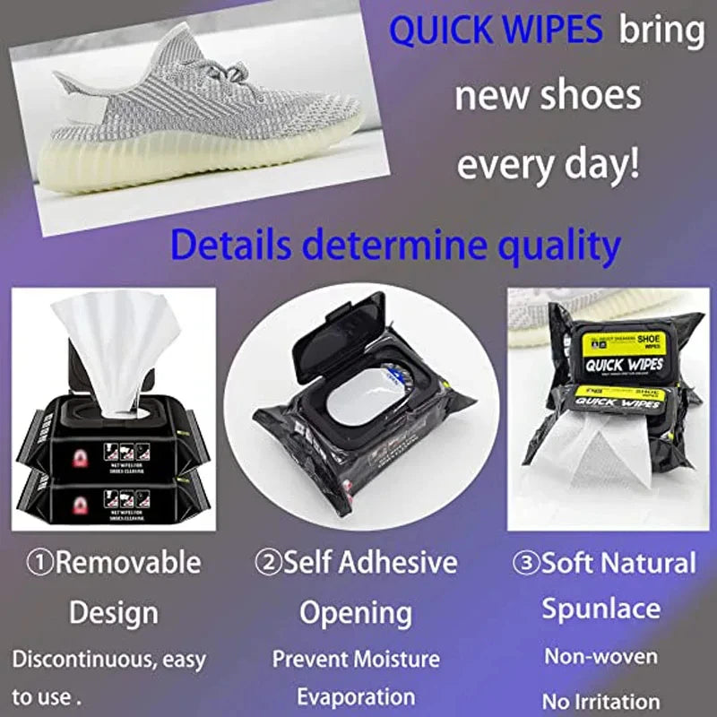 Sneaker Cleaning Wipes Shoe Cleaners Travel Portable Sneaker Disposable Quick Cleaning Wet Wipes White Shoes Artifact 12Pcs/Bag