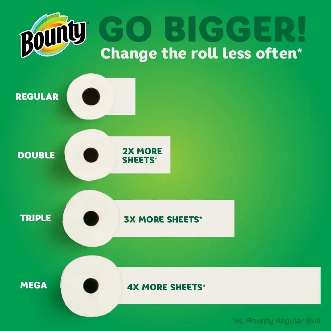 Select-a-Size Paper Towels 6 Triple Rolls White Each Paper Towel Absorbs Twice As Much Water As Regular Brand Paper Towels